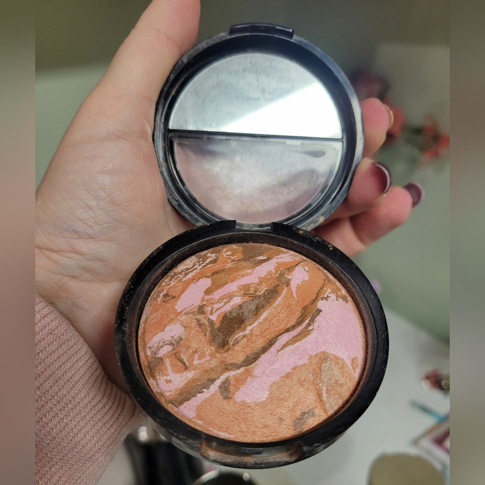 Laura Geller Baked Blush & Bronze Marblized 2 In 1 GINGER BRONZE NATURAL FINISH - Picture 4 of 9